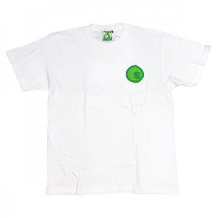seedleSs　ポケットTシャツ　"BIG POCKET S-DOT S/S TEE"　(White)