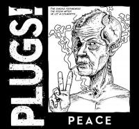 PLUGS Tシャツ "PEACE TEE" (Black)
