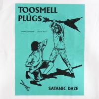 toosmell records×PLUGS Tシャツ "SATANIC DAZE TEE" Wht
