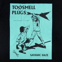 toosmell records×PLUGS Tシャツ "SATANIC DAZE TEE" Blk