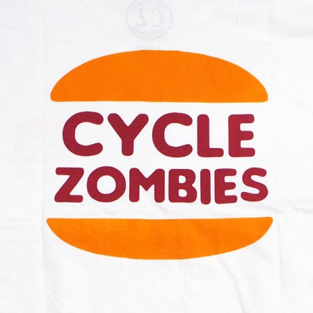 ★30%OFF★ CYCLE ZOMBIES　Tシャツ　"BURGER STANDARD FIT TEE"　(White)