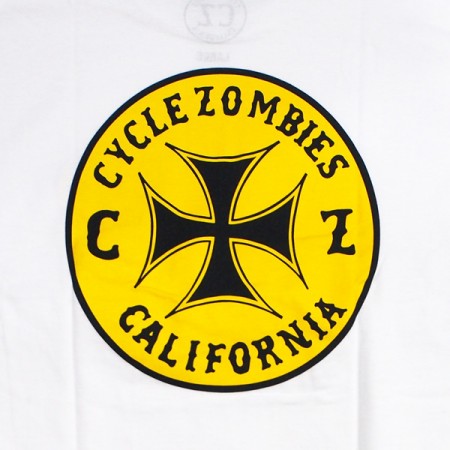 ★30%OFF★ CYCLE ZOMBIES　Tシャツ　"CLOCK WORK STANDARD FIT TEE"　(White)