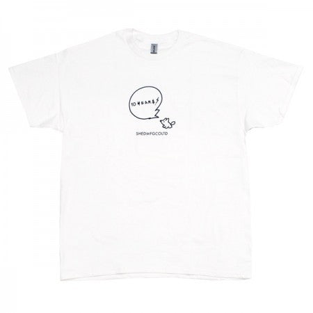 Shed　Tシャツ　"10th tee"　(White)