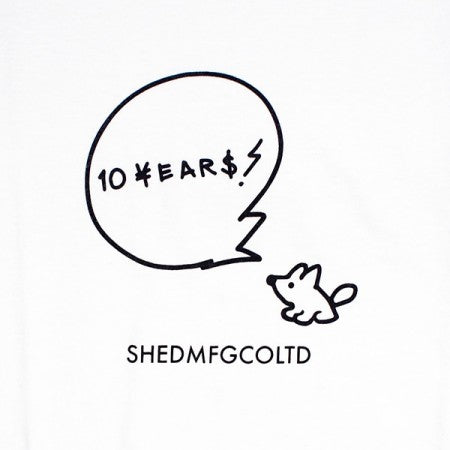 Shed Tシャツ "10th tee" (White)