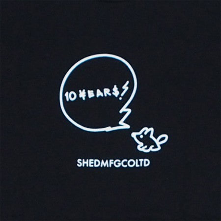 Shed Tシャツ "10th tee" (Black)