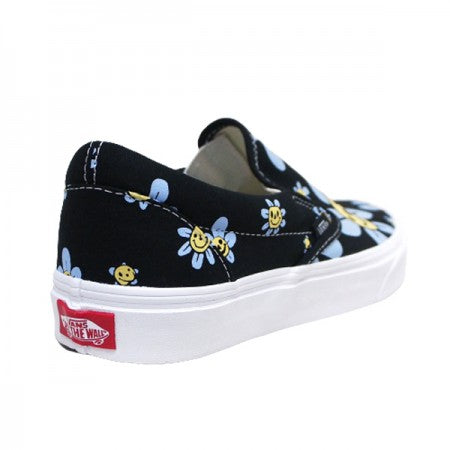 VANS "CLASSIC SLIP-ON" (Trippy Grin Floral Black / Yellow)