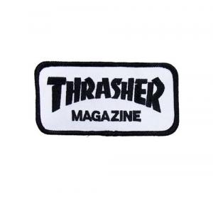THRASHER ワッペン "LOGO PATCH" (Black/White)