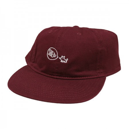 Shed キャップ "tiny flat viser" (maroon)