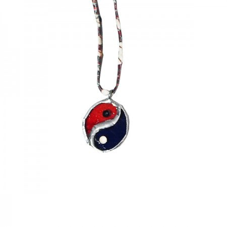 RADIALL　"YIN YANG STAINED GLASS NECKLACE"　Blue/Red