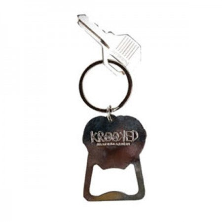 KROOKED キーホルダー "EYES KEY CHAIN" (Polished Nickel / Blue)