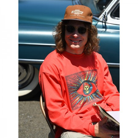 RADIALL L/STシャツ "DEAD HEAD CREW NECK T-SHIRT L/S" (Red)