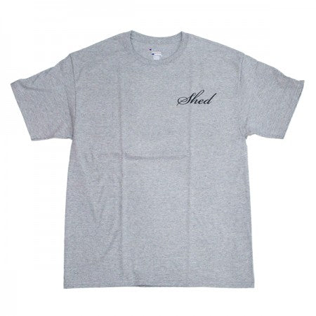 Shed Tシャツ "cursive" (gray)