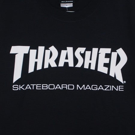 THRASHER　L/STシャツ　"MAG SLEEVE L/STEE"　(Black/White)