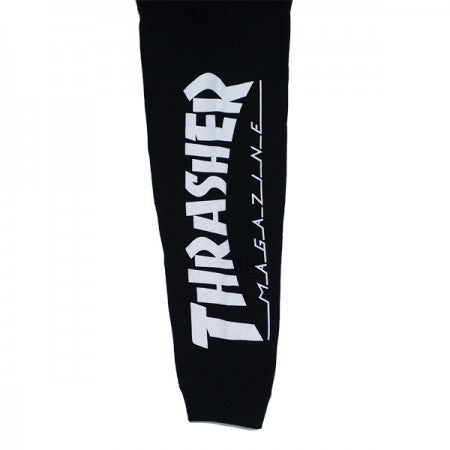 THRASHER　L/STシャツ　"MAG SLEEVE L/STEE"　(Black/White)