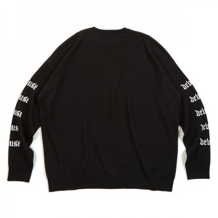 Deviluse セーター "OLD ENGLISH KNIT CREW NECK" (Black)