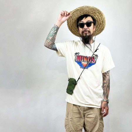 ★30%OFF★ MINOS Tシャツ "TROPICALI SS TEE" (Ivory)