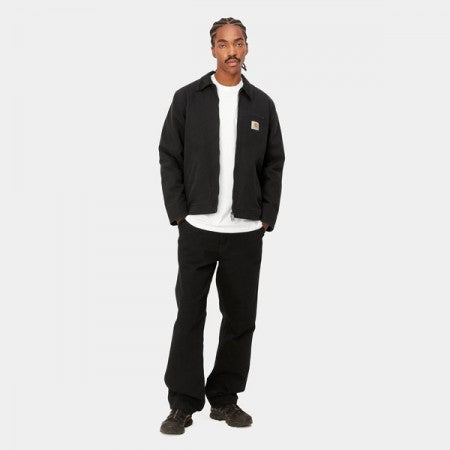Carhartt WIP パンツ SIMPLE PANT ブラック 着用画像 正面 全身