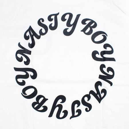 NASTYBOYS　Tシャツ　"circle logo tee"　(White)
