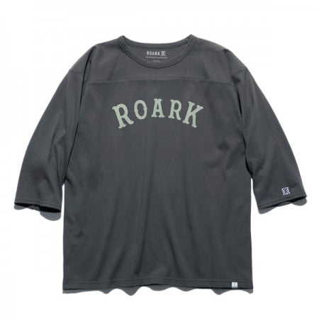 ROARK REVIVAL　7分Tシャツ　"MEDIEVAL LOGO 3/4 SLEEVE TEE"　(Gray)