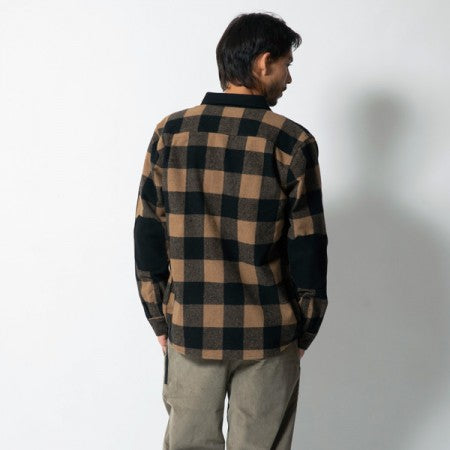 ROARK REVIVAL L/Sシャツ "NORDSMAN SHIRT" (Dark Khaki)