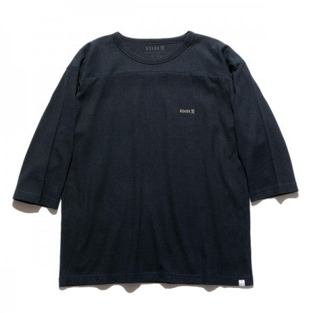 ROARK REVIVAL　7分Tシャツ　"H/W HEMPCOTTON 3/4 SLEEVE TEE"　(Black)