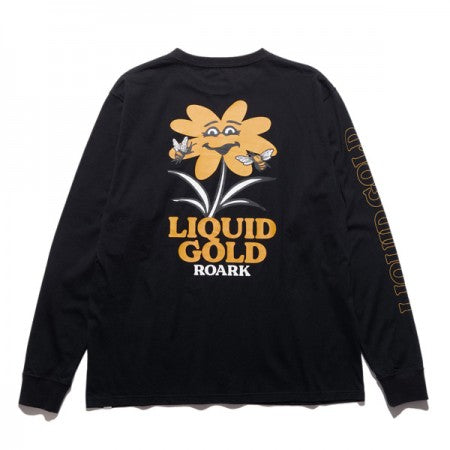 ROARK REVIVAL　L/STシャツ　"LIQUID GOLD L/S TEE"　(Black)