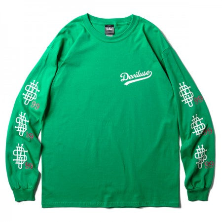 Deviluse　L/STシャツ　"CURSIVE L/S TEE"　(Green)