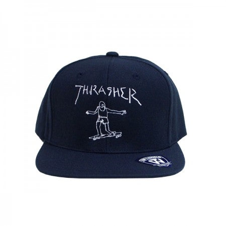 THRASHER　キャップ　"GONZ SNAPBACK CAP"　(Navy)
