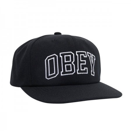 OBEY　キャップ　"OBEY RUSH 6 PANEL SNAPBACK CAP"　(Black)