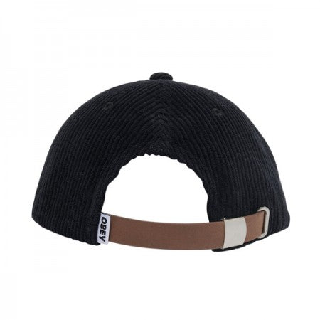 OBEY キャップ "FLOWER 6 PANEL STRAPBACK CAP" (Black)