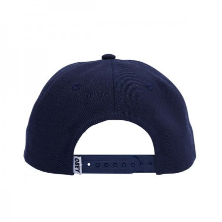 OBEY キャップ "OBEY CASE 6 PANEL SNAPBACK CAP" (Navy)