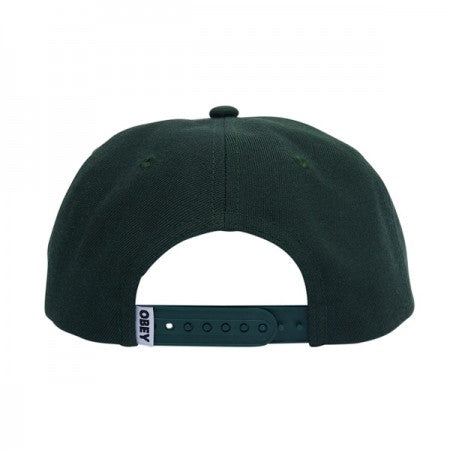 OBEY キャップ "OBEY CASE 6 PANEL SNAPBACK CAP" (Dark Cedar)