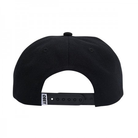 OBEY キャップ "OBEY CASE 6 PANEL SNAPBACK CAP" (Black)