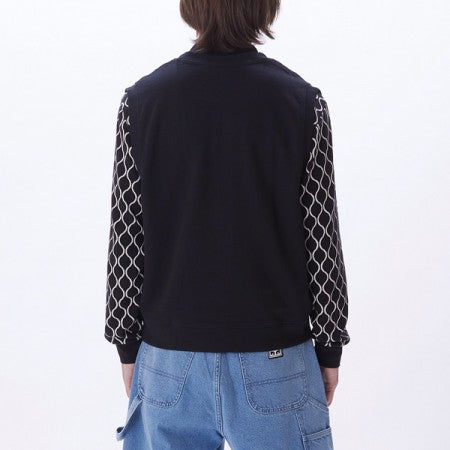 OBEY スウェットベスト "CASE FLEECE VEST" (Black)