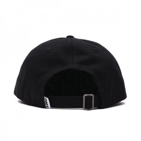 OBEY キャップ "BOLD LABEL ORGANIC 6 PANEL STRAPBACK CAP" (Black)