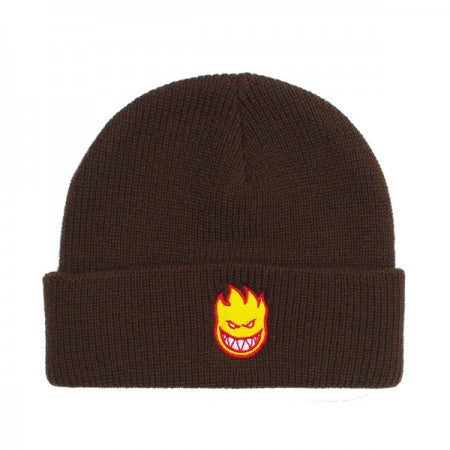 SPITFIRE ビーニー "BIGHEAD FILL CUFF BEANIE" (Brown / Red / Gold)