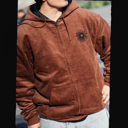 SPITFIRE ジャケット "CLASSIC 87' SWIRL CORDUROY HOOD JACKET" (Brown)