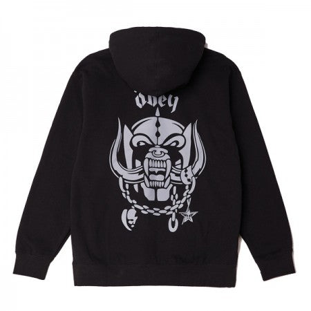 OBEY x MOTORHEAD パーカ “WARPIG PULLOVER HOOD" (Black)