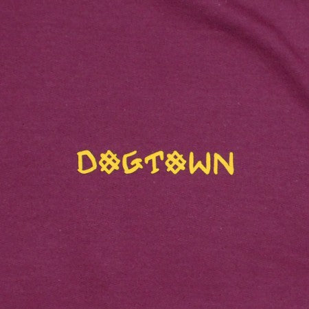 DOGTOWN パーカ "SCRATCH CROSS HOODIE" (Maroon / Yellow)