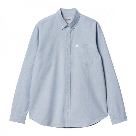 Carhartt WIP　L/Sシャツ　“L/S C-LOGO SHIRT"　(Prussian Blue / White)