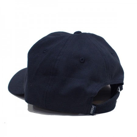 ROARK REVIVAL キャップ "LOGO HERRINGBONE 6PANEL CAP - LOW HEIGHT" (Navy)