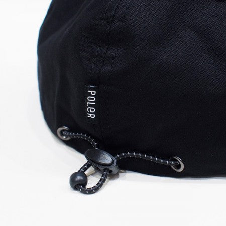 POLeR キャップ "COTTON 6P CAP" (Black)