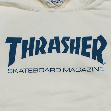 THRASHER パーカ "MAG LOGO PARKA" (Natural / Blue Inc)