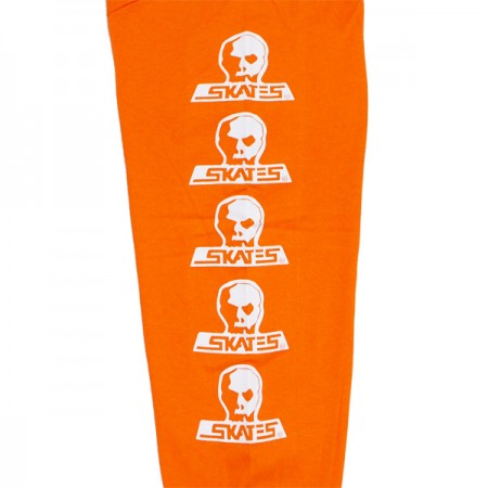 SKULL SKATES "LOGO ロングスリーブ Tシャツ CREAMSICLE" (Orange/White)