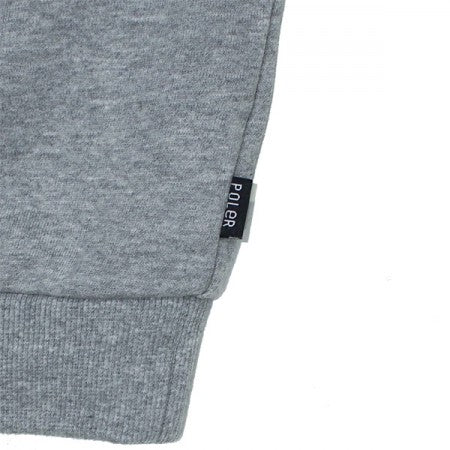 ★30%OFF★ POLeR パーカー "STATE APPLIQUE HOODIE" (Heather Gray)