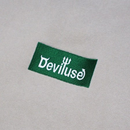 Deviluse パーカー "GREEN BOX LOGO PULLOVER HOODED" (Light Gray)