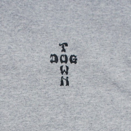 DOGTOWN クルースウェット "CROSS LOGO CREW SWEAT" (Gray / Black)