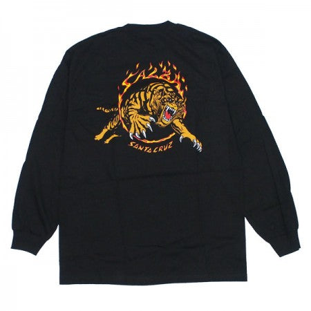 SANTA CRUZ　L/STシャツ　"SALBA TIGER L/S TEE"　(Black)