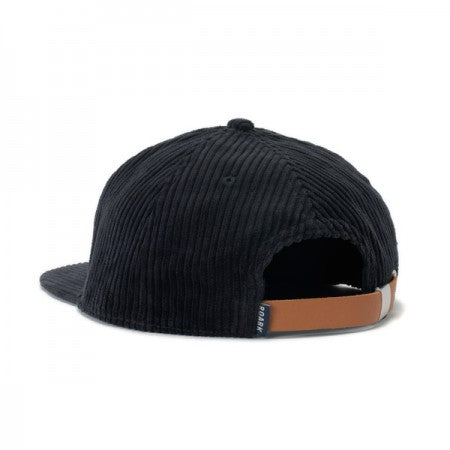 ROARK REVIVAL キャップ "MEDIEVAL LOGO CORDUROY 6PANEL CAP - MID HEIGHT" (Black)