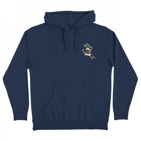 SANTA CRUZ パーカー "BONE HAND CRUZ PULLOVER HOODIE" (Slate Blue)
